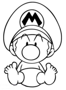 Disegno di Super Mario da stampare e colorare 131