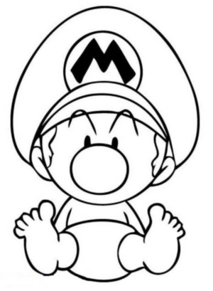 Disegno di Super Mario da stampare e colorare 131