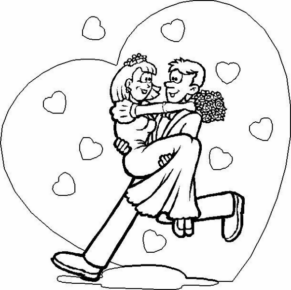 Disegno di San Valentino da stampare e colorare 118