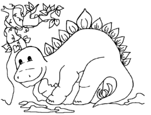 Disegno di Stegosauro da stampare e colorare 15
