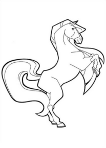 Disegno di cavallo da stampare e colorare 69