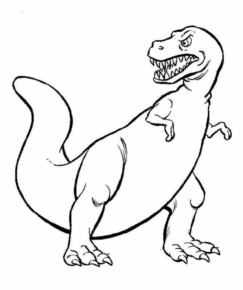 Disegno di Tirannosauro da stampare e colorare 90