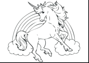 Disegno di unicorno da stampare e colorare 173