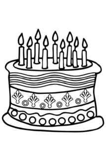Disegno di compleanno da stampare e colorare 37