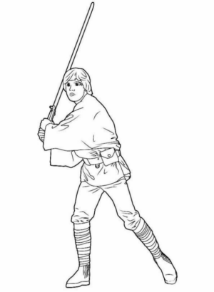 Disegno di Star Wars da stampare e colorare 54