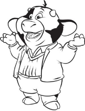 Disegno di mucca da stampare e colorare 64