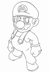 Disegno di Super Mario da stampare e colorare 9