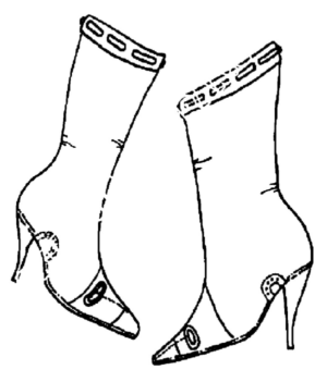 Disegno di stivale da stampare e colorare 2