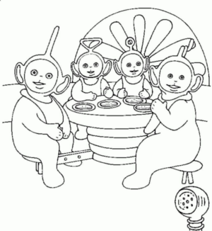 Disegno di Teletubbies da stampare e colorare 14