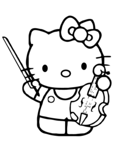 Disegno di Hello Kitty da stampare e colorare 115