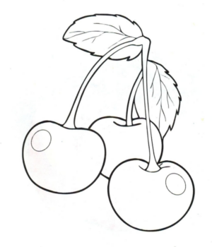 Disegno di ciliegia da stampare e colorare 6