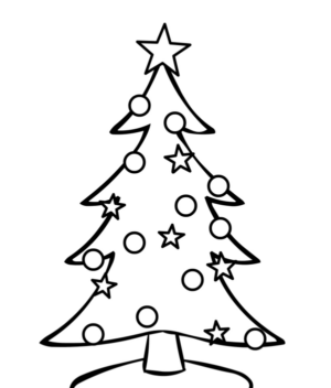 Disegno di albero di Natale da stampare e colorare 68 Disegno di albero di Natale da stampare e colorare 68