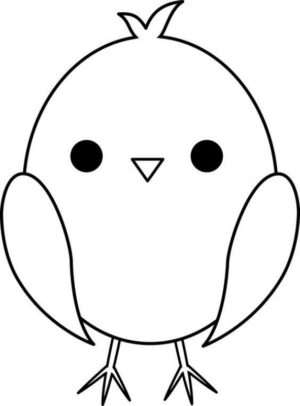 Disegno di pulcino da stampare e colorare 47