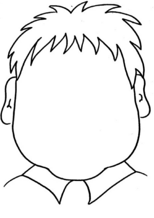 Disegno di viso da completare da stampare e colorare 14