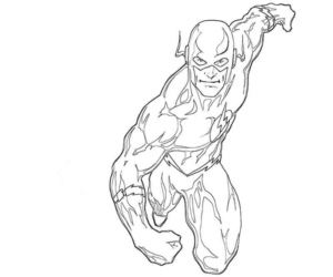 Disegno di Flash da stampare e colorare 5