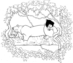 Disegno di Il libro della giungla da stampare e colorare 15 Disegno di Il libro della giungla da stampare e colorare 15