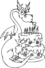 Disegno di compleanno da stampare e colorare 61
