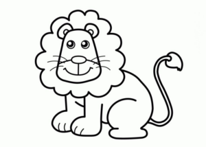 Disegno di leone da stampare e colorare 96