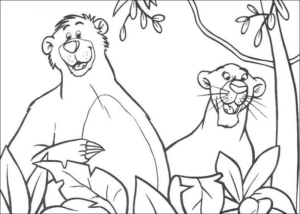 Disegno di Il libro della giungla da stampare e colorare 73
