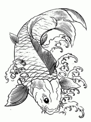 Disegno di pesce da stampare e colorare 253