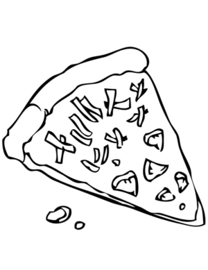 Disegno di pizza da stampare e colorare 16