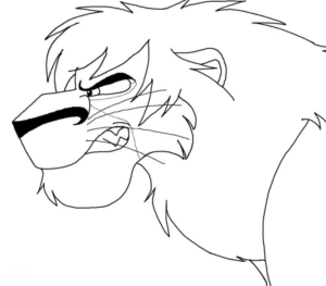 Disegno di Re Leone da stampare e colorare 218