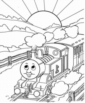 Disegno di Trenino Thomas da stampare e colorare 111 Disegno di Trenino Thomas da stampare e colorare 111