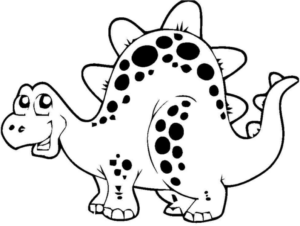 Disegno di Stegosauro da stampare e colorare 5