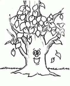 Disegno di albero da frutta da stampare e colorare 32