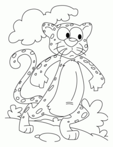 Disegno di leopardo da stampare e colorare 23