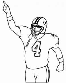 Disegno di football americano da stampare e colorare 23