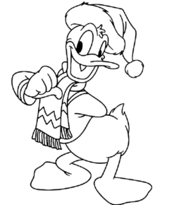 Disegno di Paperino da stampare e colorare 12
