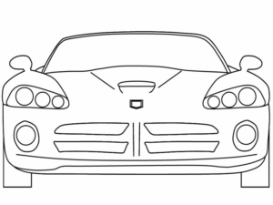 Disegno di automobile da stampare e colorare 134