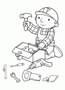 Disegno di Bob aggiustatutto da stampare e colorare 7