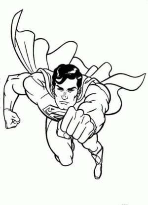 Disegno di Superman da stampare e colorare 62