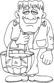 Disegno di Frankenstein da stampare e colorare 7