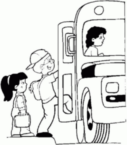 Disegno di scuolabus da stampare e colorare 11