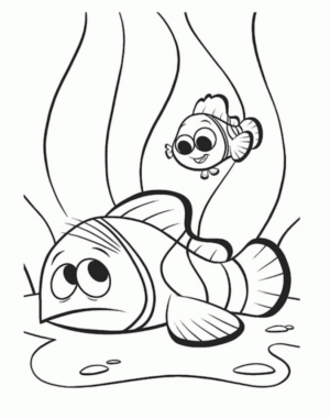 Disegno di pesce da stampare e colorare 219
