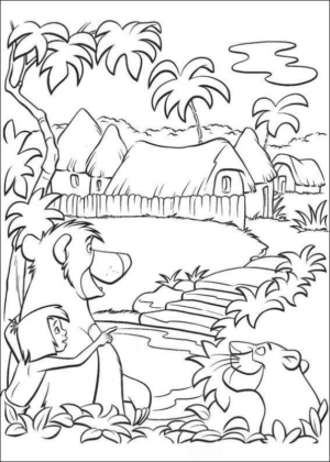 Disegno di Il libro della giungla da stampare e colorare 50