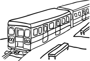 Disegno di treno da stampare e colorare 94