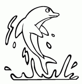 Disegno di delfino da stampare e colorare 28