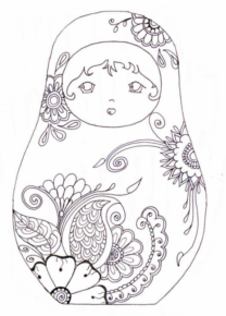 Disegno di bambola da stampare e colorare 4