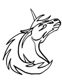 Disegno di unicorno da stampare e colorare 122