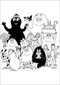 Disegno di Barbapap da stampare e colorare 19