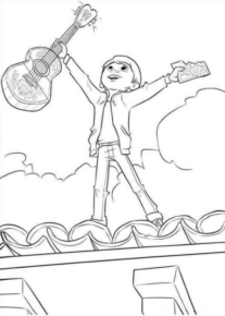 Disegno di Coco da stampare e colorare 3