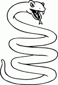 Disegno di serpente da stampare e colorare 10