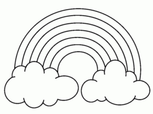 Disegno di arcobaleno da stampare e colorare 8