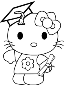 Disegno di Hello Kitty da stampare e colorare 6