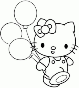 Disegno di Hello Kitty da stampare e colorare 213