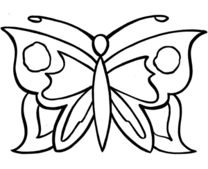 Disegno di farfalla da stampare e colorare 123
